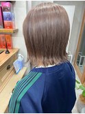 【ハイトーンカラー】メルティベージュカラー ボブ