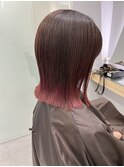クラゲヘアー#アプリコットオレンジ#マロンベージュエンドカラー