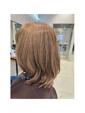 アース 二俣川店(HAIR&MAKE EARTH) 二俣川_レディース_セミロング_ベージュ_レイヤー_大人_カット