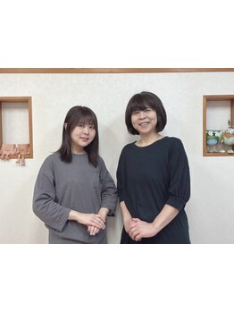 ぽけっとは母と娘２人のアットホームなお店♪お友達のお家に行くような気分でいらしてください。