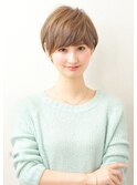 ふんわりカールヘルシースタイルショコラアッシュショート