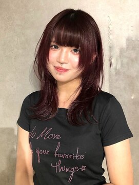 リアイス(Re:ICE) 地雷系姫カットレイヤーワインレッド