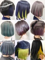 6Dエクステ 板橋店 インナーカラーミディアムヘア