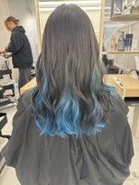 ユアーズヘア 新宿三丁目店(youres hair) インナーカラー~アクアブルー~