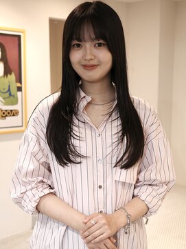 ウィム(wim) " ロングレイヤー "/顔周り/ハッシュカット/韓国レイヤー