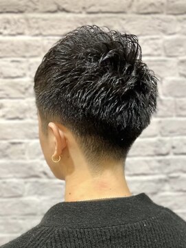 ヘアサロン 銀座マツナガ新宿店(hair salon) 無造作アップバングショート【新宿/理容室/バーバー】