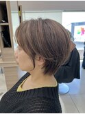 【白髪ぼかし】ハイライトでおしゃれ度UPショート