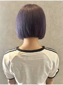 福井　大和田　ハイトーンボブ　ラベンダーカラー　パープル