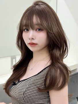 アイトーキョーエス 渋谷(AI TOKYO S) ブリーチなしダブルカラーヘーゼルブラウンミディアムレイヤー