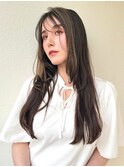 フェイスフレーミング/小顔ロングレイヤー/インナーカラーp大宮
