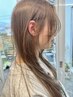 初ブリーチも◎春色ハイトーン☆カット&ブリーチカラー+ケラチンTr  24200～