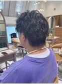 men's/ツイストスパイラル/リバースセンターパート/立川/メンズ
