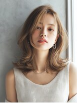 ロッソ 大橋店(Rosso) ふんわりベージュのレイヤーミディ【大橋】