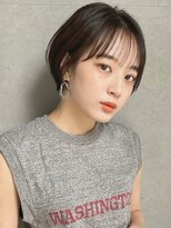 コクーン(Cocoon)&nbsp;大人ミニショート#切りっぱなしボブ#美髪#ピンクブラウン