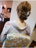 訪問着　和装　ヘアセット