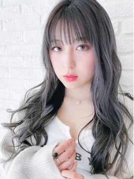 ミューズ おゆみ野店(HAIR & NAIL MUSE) 外国人風くすみカラー艶髪ロングパーマ