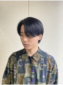 ナチュラルセンターパート/ブルーブラック/ikezawa