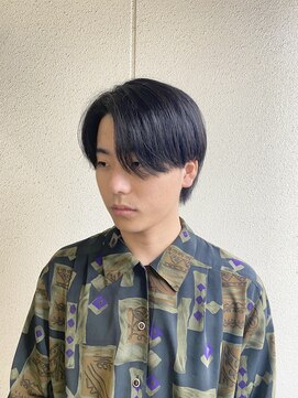 ノブレス(NOBLESSE) ナチュラルセンターパート/ブルーブラック/ikezawa