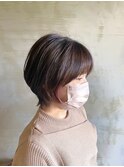 インナーカラーショートボブ