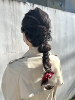 お呼ばれヘアセット！編み下ろし☆