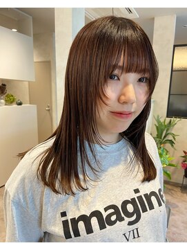 オンドバイサク(ondo by Saku) 顔まわりカット/暖色カラー/20代