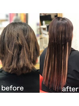 ボンビィヴァン(bon-vivant) 大分エクステ/カット失敗修正します。