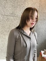 ケイシー(casey)&nbsp;フェイスレイヤーカット×ダブルケアカラーオリーブベージュ