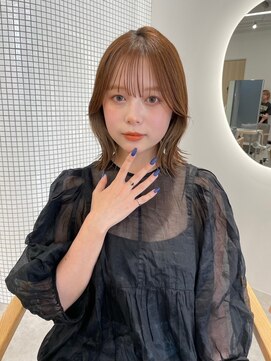 アンバー 池袋(amber) 切りっぱなしボブ/美髪/ピンクブラウン[池袋駅]