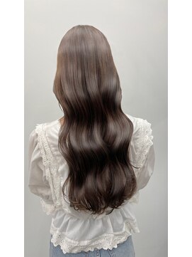 ヘアドレッシング インプローブ 前橋(hair dressing improve) 20代30代40代ふんわりカール艶感ストレートグレージュ