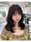 ハイライトカラーミルクティーベージュケアブリーチダブルカラー