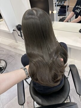 エトバイイオエ(et by ioe) 黒髪/ボブルフ/ネビージュ/小顔/ワンレン/髪質改善/グレージュ