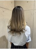 【VoasorteGARDEN】シルバーベージュバレイヤージュ