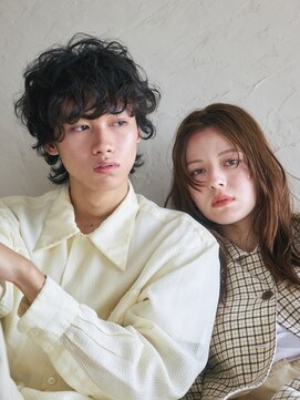 ファイブシーン アオヤマ(5SCENE AOYAMA) メンズボブウルフメンズミディアムレイヤーカットメンズウルフ