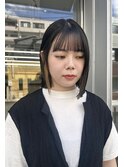 イヤリングカラー/隠せるハイトーン/パツッとボブ