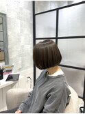 白髪ぼかし/白髪改善カラー/ショート/透明感カラー/脱白髪染め