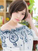 カバーヘア ブリス 北浦和(COVER HAIR bliss) 斜めバング前下がりアッシュショートボブc6北浦和20代30代40代