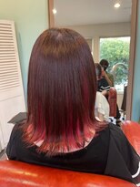 美容室 グリリ(guriri)&nbsp;レッドインナーカラー