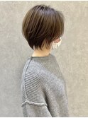 大人可愛いショートボブ