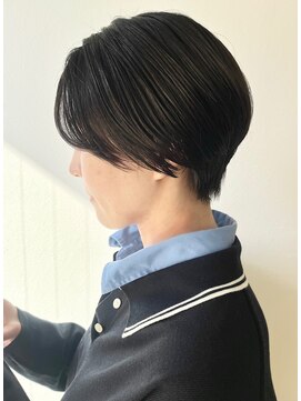 モリオフロムロンドン 松戸店(Morio from London) 【morio松戸 アイダ】黒髪ハンサムショート大人ショート