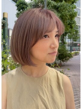 ヴァイス 新宿店(VAICE) ショートボブ/ハイトーンカラー/ケアブリーチ