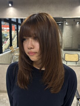 ネアー 新潟(NEER) アプリコットオレンジ/くびれヘア/ウェーブショート［新潟］