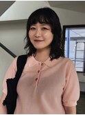 ミディアム、ウェーブパーマ