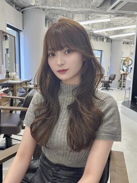 ハピネス 梅田茶屋町店(HAPPINESS) 韓国ヘア/レイヤー/髪質改善/顔周り/ブリーチなしマロンブラウン