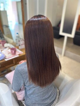 スペックホルダーミミ(Spec Holder mimi) ブラウンカラー×ストレート10.10暗めカラー