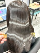 ハーシーバイアポロ 相模大野(HERSHE by apollo) x髪質改善/ホワイトグレージュ/レイヤーカット/チェリーブラウン