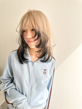 キオク(KIOX) レイヤーカット/裾カラー/ハイトーンカラー/ブリーチ/名古屋/栄