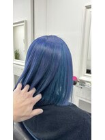 アルケム 学芸大学(AlChem)&nbsp;【Hana指名】表面シルバー、インナー水色に落ちる青