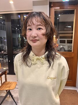 ヘアー アイス ルーチェ(HAIR ICI LUCE) ウルフパーマミディアムパーマ/中西