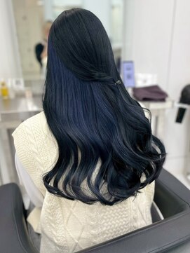 エクラバイナチュラル(eclat by Natural) インナーカラーブルー/ブルーブラック/スモーキーブルージュ