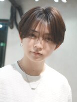 ページ(page,)&nbsp;シースルーラウンドマッシュ茶髪毛流れパーマ心斎橋韓国